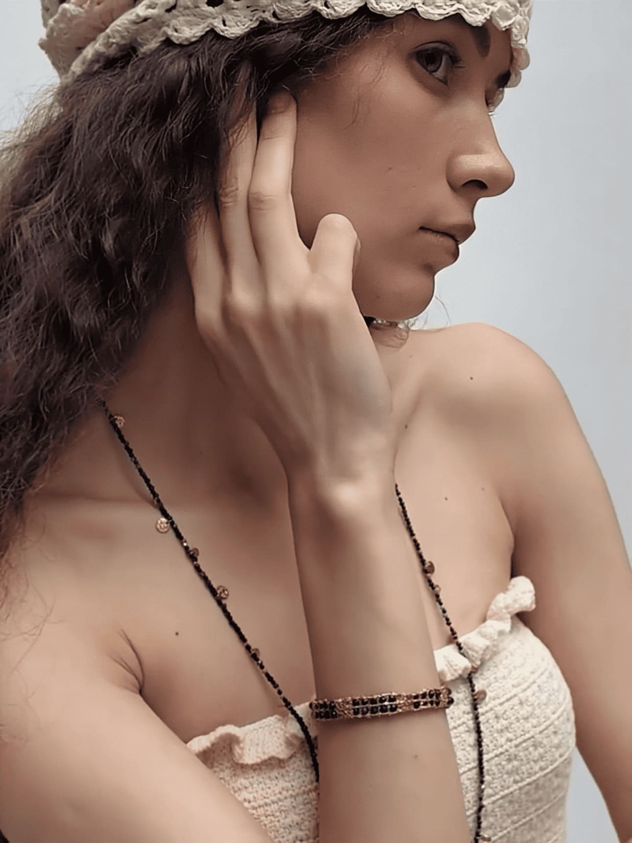 Arda Braided Obsidian Bracelet