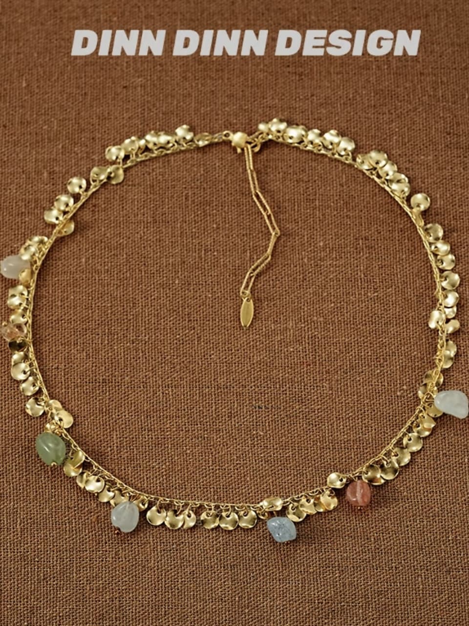 Nivian Multicolor Tassel Gem Necklace