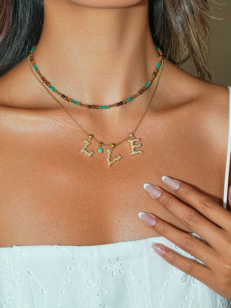 Initial pendant necklace for custom jewelry