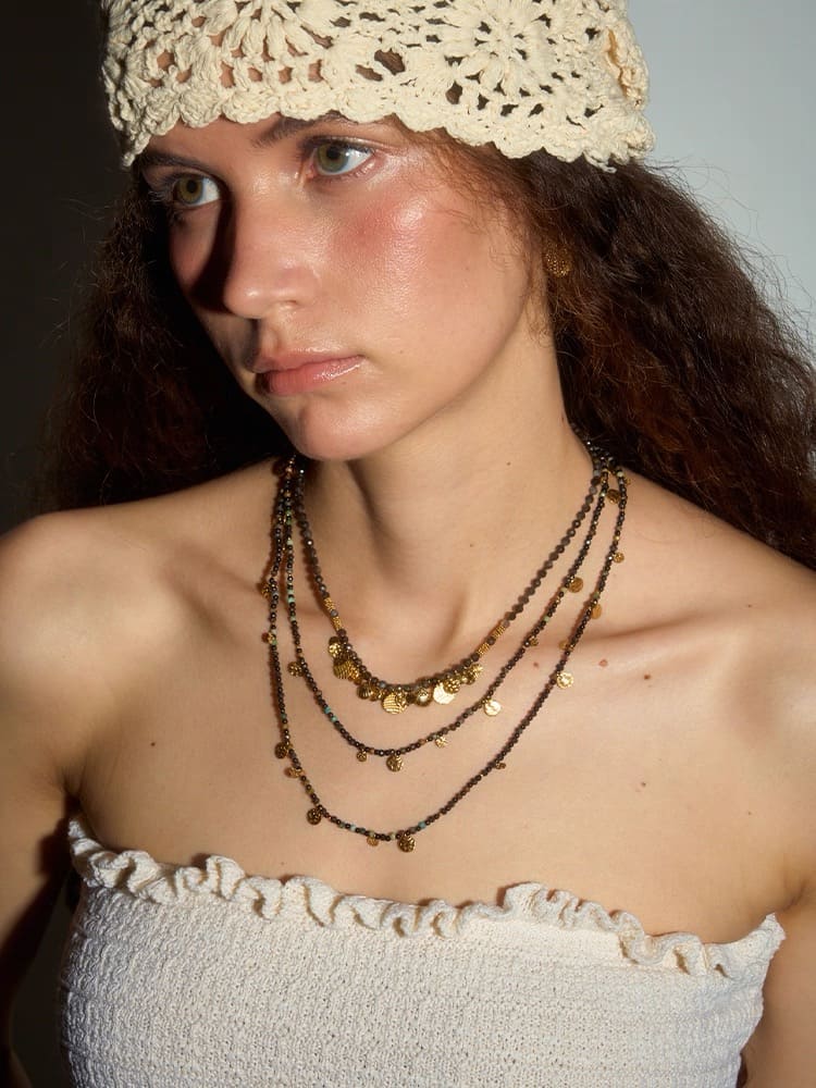 Noira Layered Gemstone Necklace