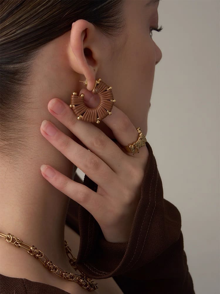 brown-gold-hoops