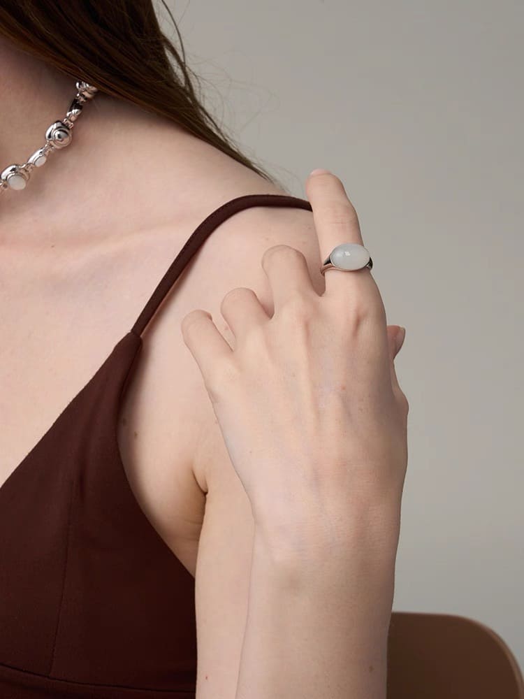 Solar Dome Gem Ring